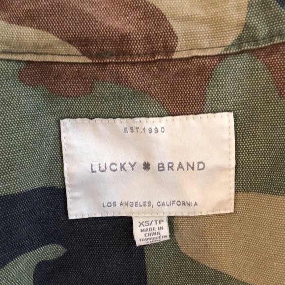 Lucky Brand Camo Utility Jacket. Size XS. - Picture 13 of 13